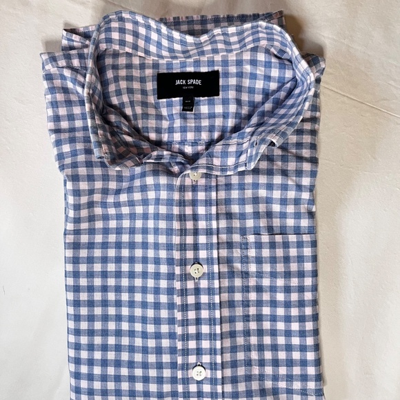 Jack Spade Button Down Shirt, Short Sleeve, Size M - Picture 6 of 8